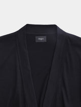 BUTTON-LESS CARDIGAN (WJ501-MCS10) / BLACK