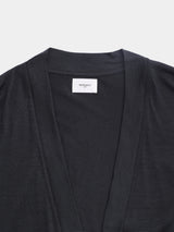 BUTTON-LESS CARDIGAN (WJ501-MCS10) / CHARCOAL