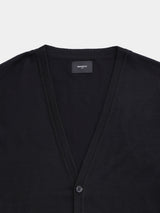 V-NECK CARDIGAN (WJ501-MCS12) / BLACK