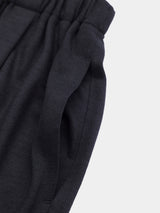 WIDE TAPERED PANTS (WJ501-MCS13) / BLACK
