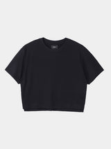 S/S CROPPED T-SHIRT (WJ501-MCS14) / BLACK
