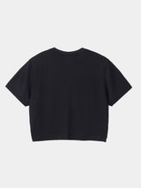 S/S CROPPED T-SHIRT (WJ501-MCS14) / BLACK