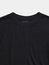 S/S CROPPED T-SHIRT (WJ501-MCS14) / BLACK