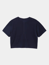 S/S CROPPED T-SHIRT (WJ501-MCS14) / NAVY