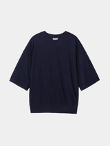 S/S BLOUSIGN TOPS (WJ501-MCS22) / NAVY