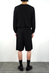 WIDE SHORTS (WJ501-MCS07-09) / BLACK