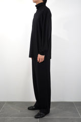 L/S HIGH-NECK PULLOVER (WJ501-MCS09) / BLACK