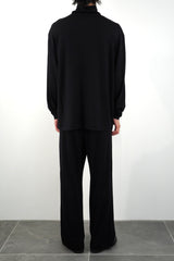 L/S HIGH-NECK PULLOVER (WJ501-MCS09) / BLACK