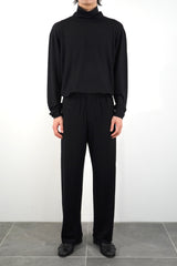 L/S HIGH-NECK PULLOVER (WJ501-MCS09) / BLACK