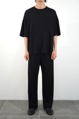 S/S OVERSIZED POCKET T-SHIRT (WJ501-MCS01) / BLACK