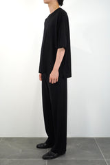 S/S OVERSIZED POCKET T-SHIRT (WJ501-MCS01) / BLACK