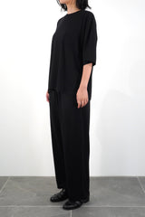 S/S OVERSIZED POCKET T-SHIRT (WJ501-MCS01) / BLACK