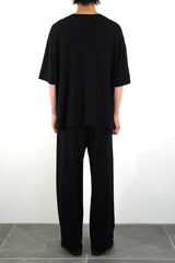 S/S OVERSIZED POCKET T-SHIRT (WJ501-MCS01) / BLACK
