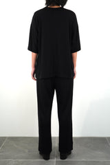 S/S OVERSIZED POCKET T-SHIRT (WJ501-MCS01) / BLACK
