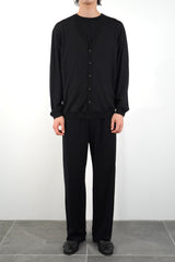V-NECK CARDIGAN (WJ501-MCS12-09) / BLACK