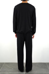 V-NECK CARDIGAN (WJ501-MCS12-09) / BLACK