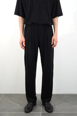 WIDE TAPERED PANTS (WJ501-MCS13-09) / BLACK