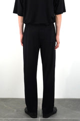 WIDE TAPERED PANTS (WJ501-MCS13-09) / BLACK