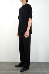S/S WIDE FIT T-SHIRT (WJ501-MCS02) / BLACK