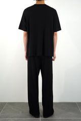 S/S WIDE FIT T-SHIRT (WJ501-MCS02) / BLACK