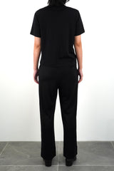S/S WIDE FIT T-SHIRT (WJ501-MCS02) / BLACK
