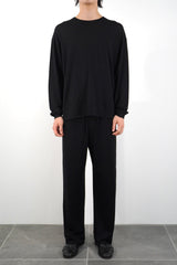 L/S OVERSIZED T-SHIRT (WJ501-MCS03) / BLACK