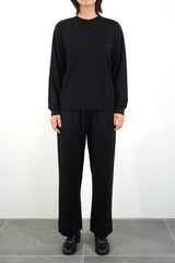 L/S OVERSIZED T-SHIRT (WJ501-MCS03) / BLACK