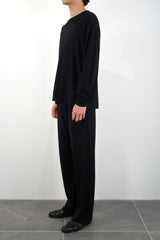 L/S OVERSIZED T-SHIRT (WJ501-MCS03) / BLACK