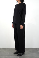 L/S OVERSIZED T-SHIRT (WJ501-MCS03) / BLACK
