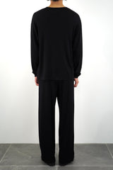 L/S OVERSIZED T-SHIRT (WJ501-MCS03) / BLACK