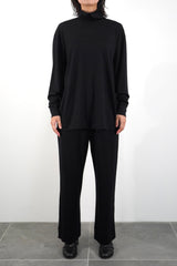 L/S HIGH-NECK PULLOVER (WJ501-MCS09) / BLACK