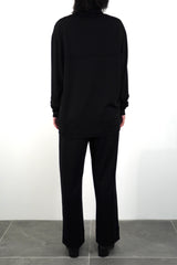 L/S HIGH-NECK PULLOVER (WJ501-MCS09) / BLACK