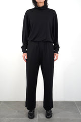 L/S HIGH-NECK PULLOVER (WJ501-MCS09) / BLACK