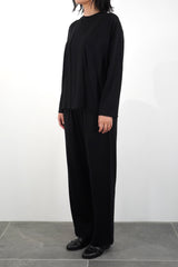 BUTTON-LESS CARDIGAN (WJ501-MCS10-09) / BLACK