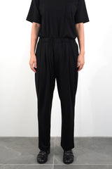 WIDE TAPERED PANTS (WJ501-MCS13-09) / BLACK