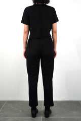 S/S CROPPED T-SHIRT (WJ501-MCS14) / BLACK