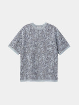 FLORAL PATTERN KNIT ART PULLOVER (WK124-MPO06)