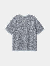 FLORAL PATTERN KNIT ART PULLOVER (WK124-MPO06)