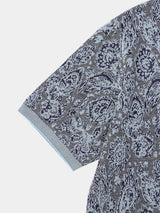 FLORAL PATTERN KNIT ART PULLOVER (WK124-MPO06)
