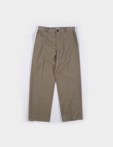 T/W gabardine straight slacks