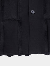 CHECK PATTERN KNIT S/S SHIRT (WK124-MSH02)