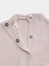 Low-gauge bottle-neck Sleeve-less Knit (WK125-LVE01)