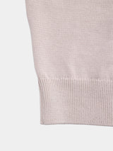 Low-gauge bottle-neck Sleeve-less Knit (WK125-LVE01)