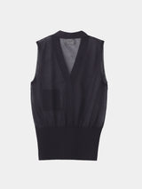 High-gauge Sheer Knit Vest (WK125-LVE02)