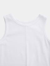 Sanfokin Cotton Slit Tanc-top (WK126-LCS01) / White