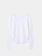 Sanfokin Cotton 2way L/S T-shirt (WK126-LCS04) / White