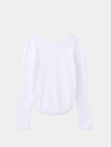 Sanfokin Cotton 2way L/S T-shirt (WK126-LCS04) / White