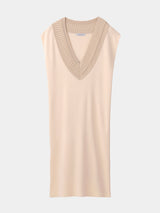 Hybrid I-Line Knit Dress (WK23S-LOP02)  / Beige