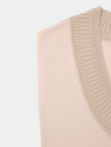 Hybrid I-Line Knit Dress (WK23S-LOP02)  / Beige