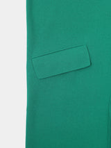Hi-Twist Milanorib V-neck Knit Dress (WK23S-LOP03) / Green